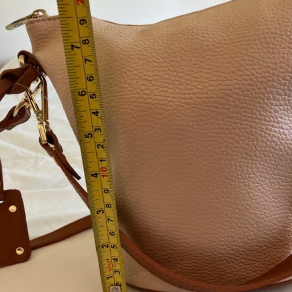 Valentina Blush Leather Bucket Handbag - Picture 11 of 13